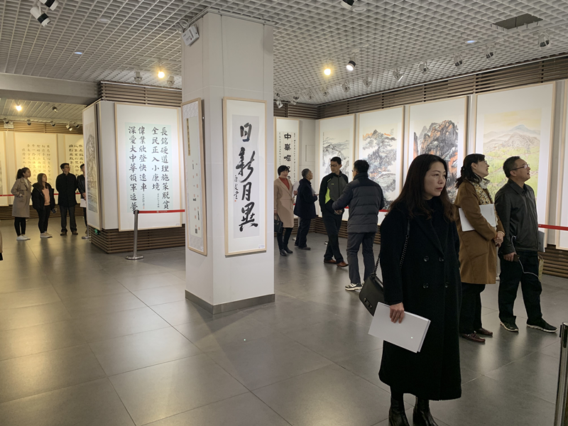 “山乡巨变——庆祝改革开放四十周年书画作品展”在河北省图书馆开展