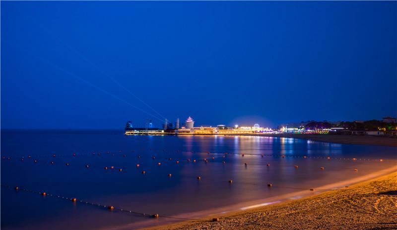 河北北戴河景区夜游呈现新亮点